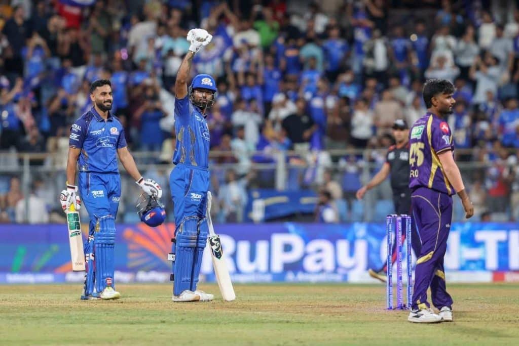 MI vs KKR Head To Head